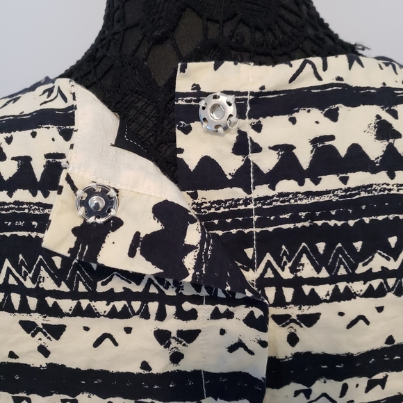 Jessica Simpson Archipelago Tribal Print Cut Out Back Dress 3/4 Size 7/8 - Picture 6 of 12